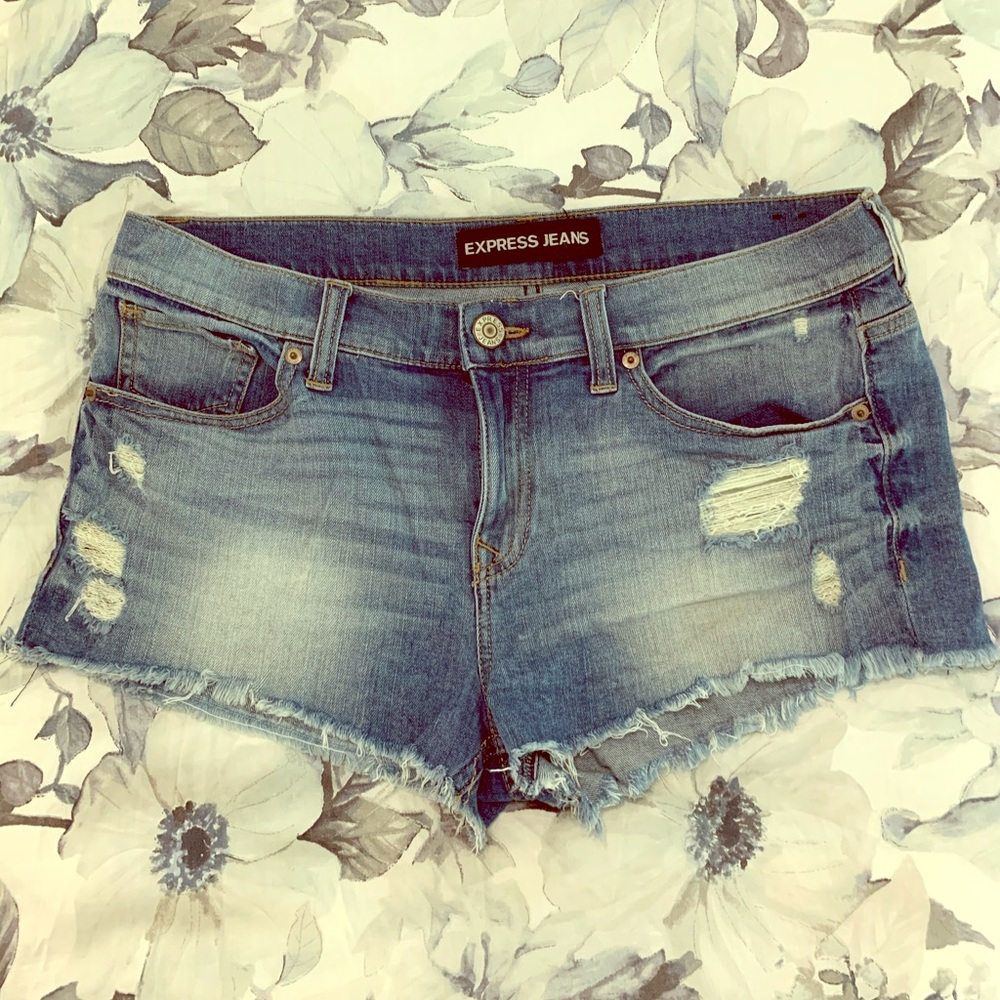 Express Denim Cutoffs